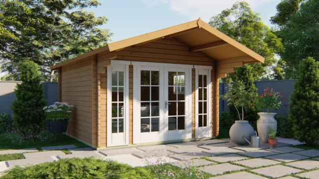 Blokhut - Tuinhuis Sören | 44 mm | vuren onbehandeld