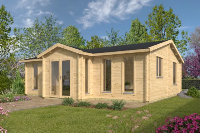 Blokhut - Tuinhuis Mullingar | 70 mm | vuren onbehandeld
