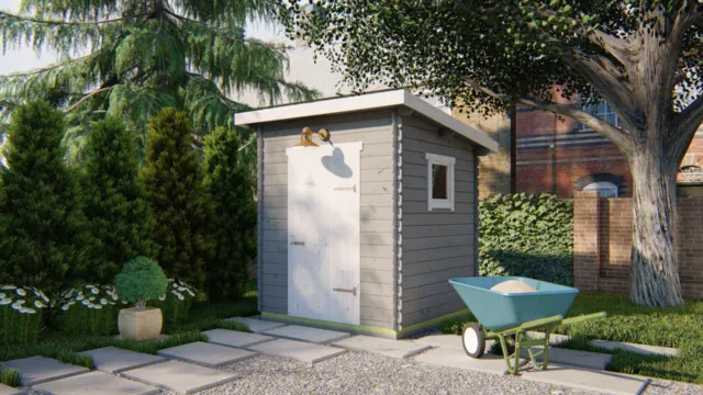 Blokhut - Tuinhuis Eigo | 19 mm | vuren onbehandeld