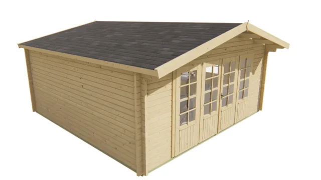 Blokhut - Tuinhuis Southampton | 58 mm | vuren onbehandeld
