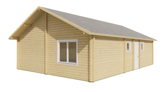 Blokhut - Tuinhuis Finn | 92 mm | vuren onbehandeld